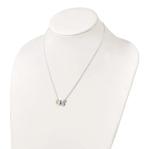 Sterling Silver Multi Color Chalcedony Necklace