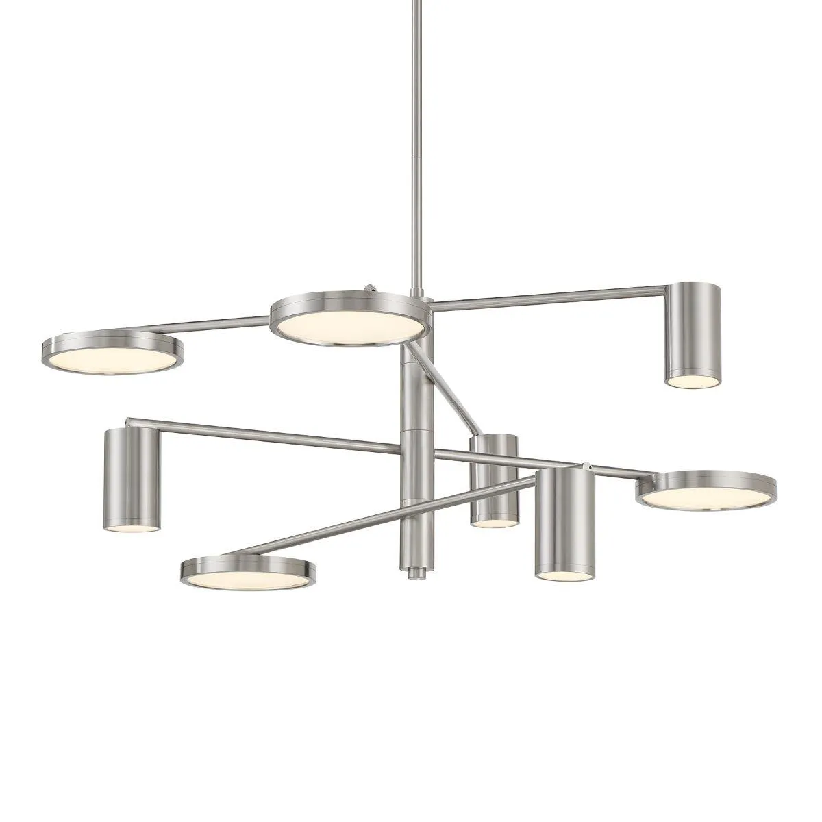Swivel 36 in. LED Chandelier Brushed Nickel finish
