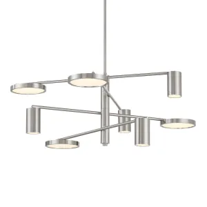 Swivel 36 in. LED Chandelier Brushed Nickel finish