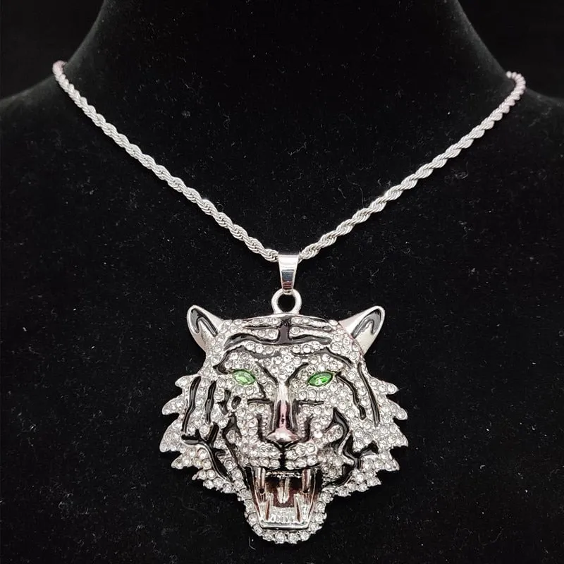TEEK - Tiger Pendant Cuban Necklace
