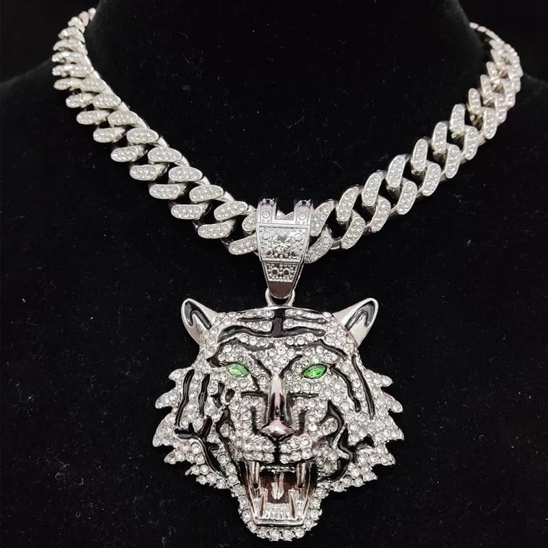 TEEK - Tiger Pendant Cuban Necklace