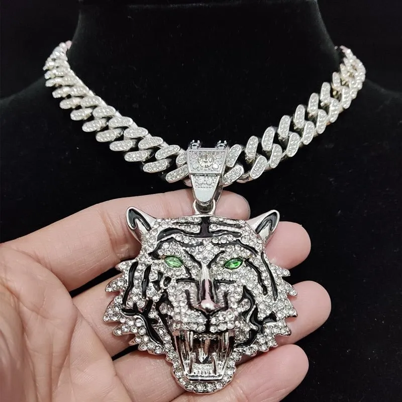 TEEK - Tiger Pendant Cuban Necklace
