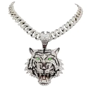 TEEK - Tiger Pendant Cuban Necklace