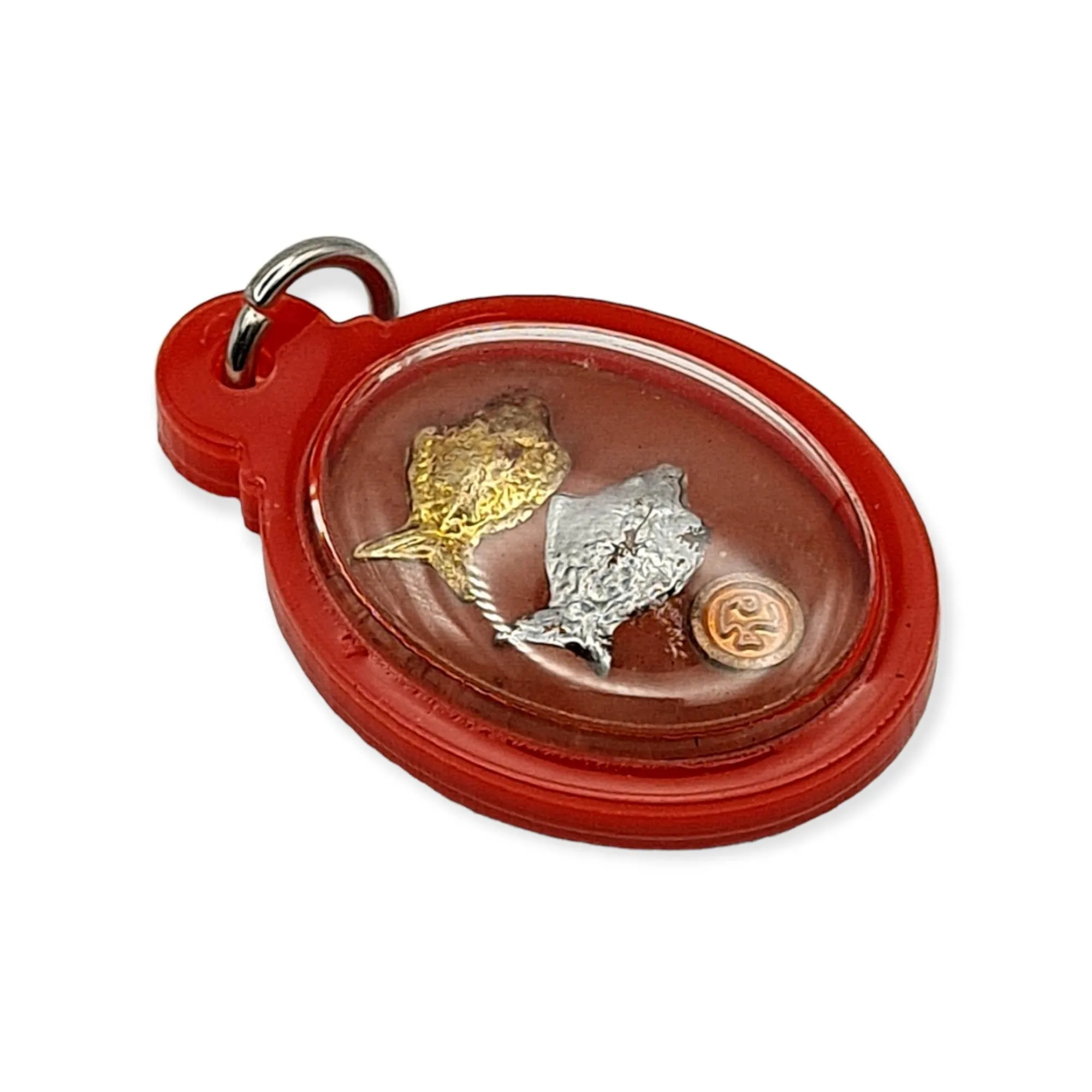 Thai amulets Locket Joa Ngor with Lucky fish Bring Wealth Lucky fortune Increase Money Income