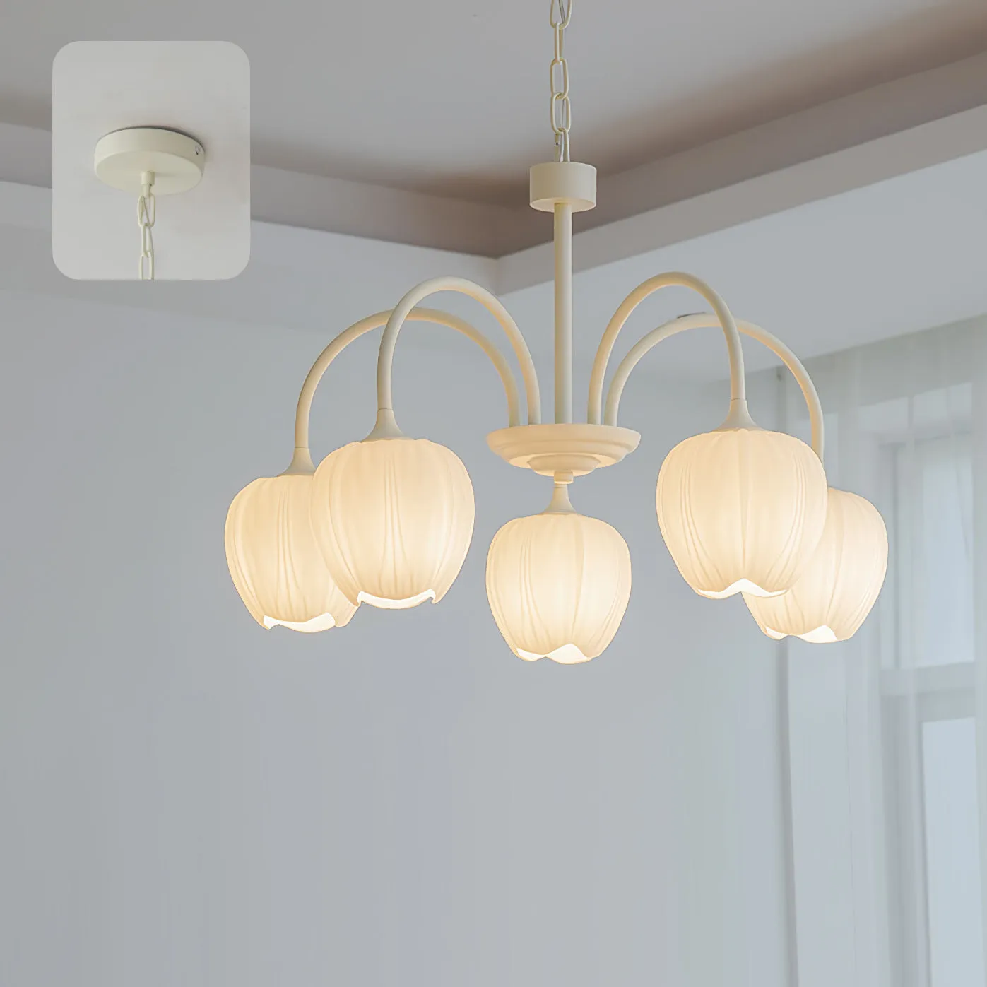Tulip Matcha Chandelier