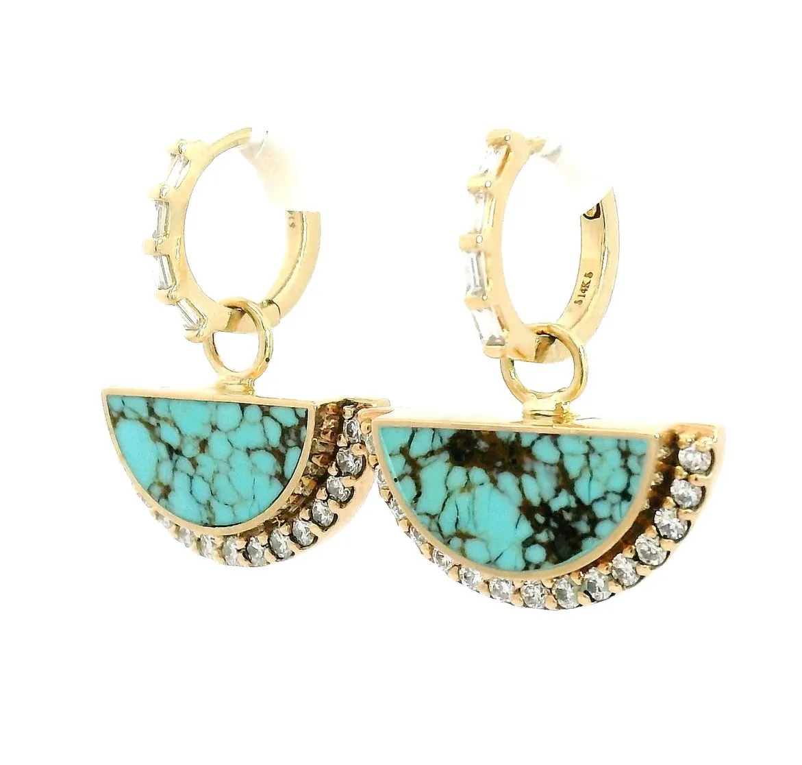 Turquoise Alba Hoop Earrings