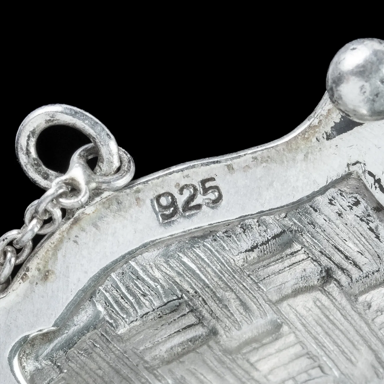 Vintage Coin Purse Pendant Locket Sterling Silver