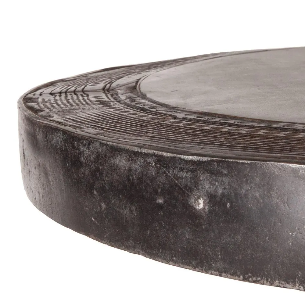 Welles Round Industrial Steampunk Bistro Table