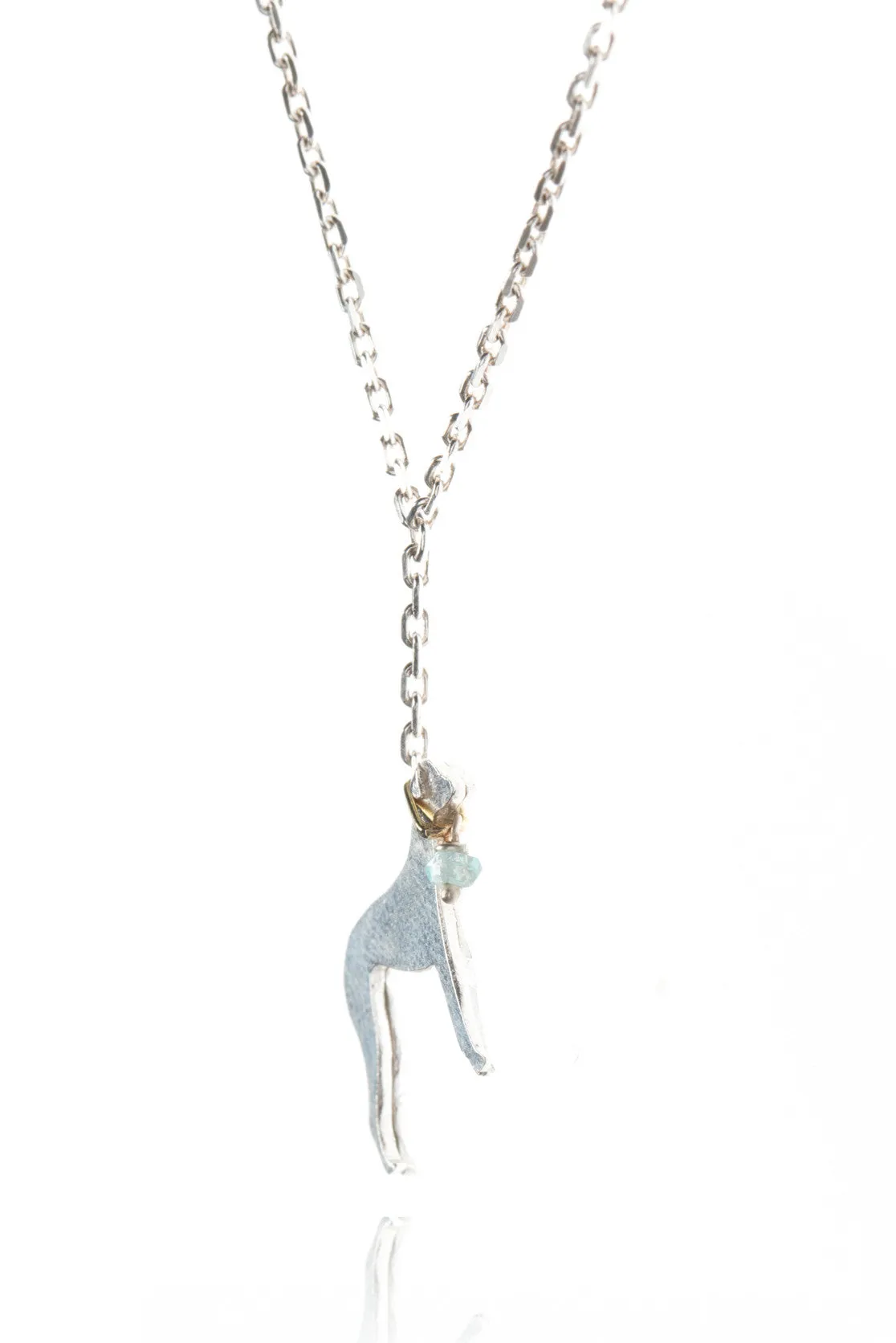 Whippet On a Lead Necklace